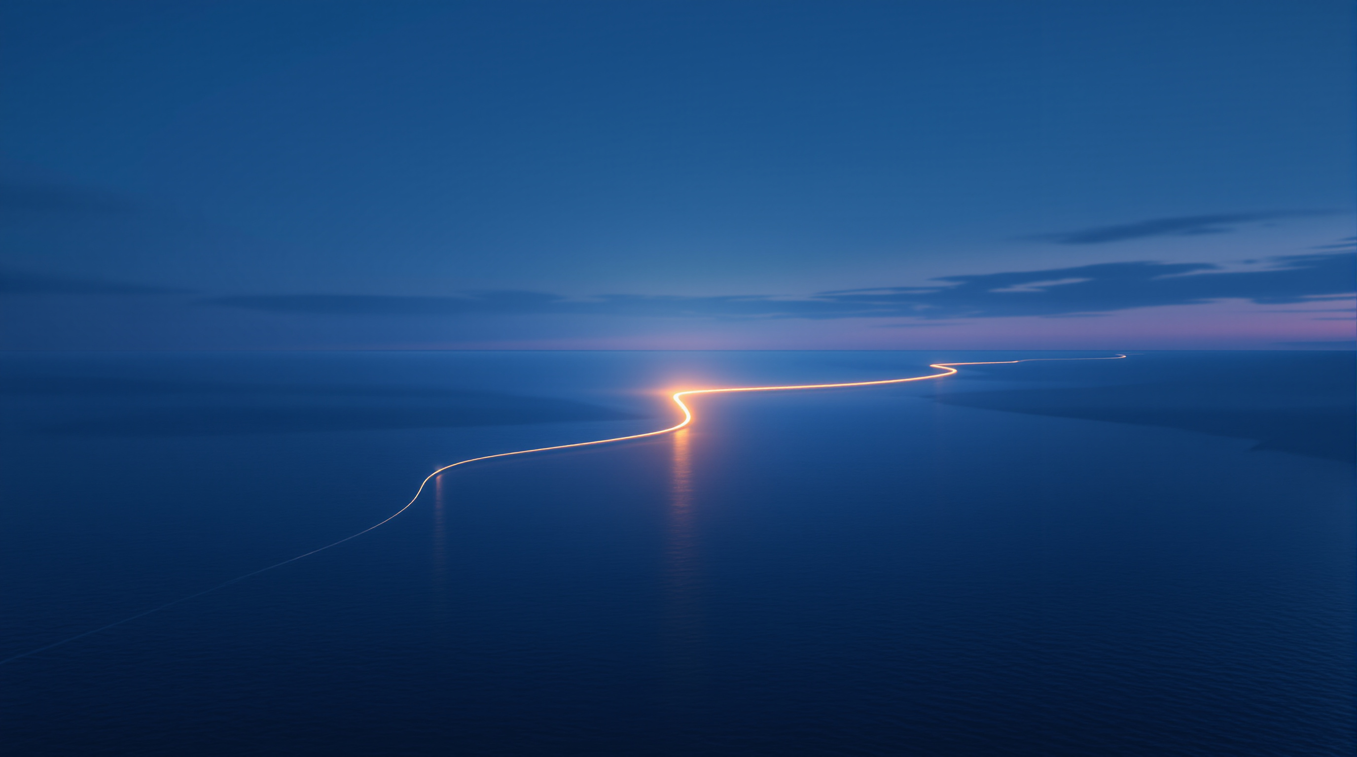 Two Pacific coastlines linked by light at dusk, symbolising cultural connection